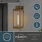 Vaxcel Kinzie 1 Light Brass Outdoor Wall Lantern with Dusk to Dawn Photocell, Clear Glass T0628 - alternate 5